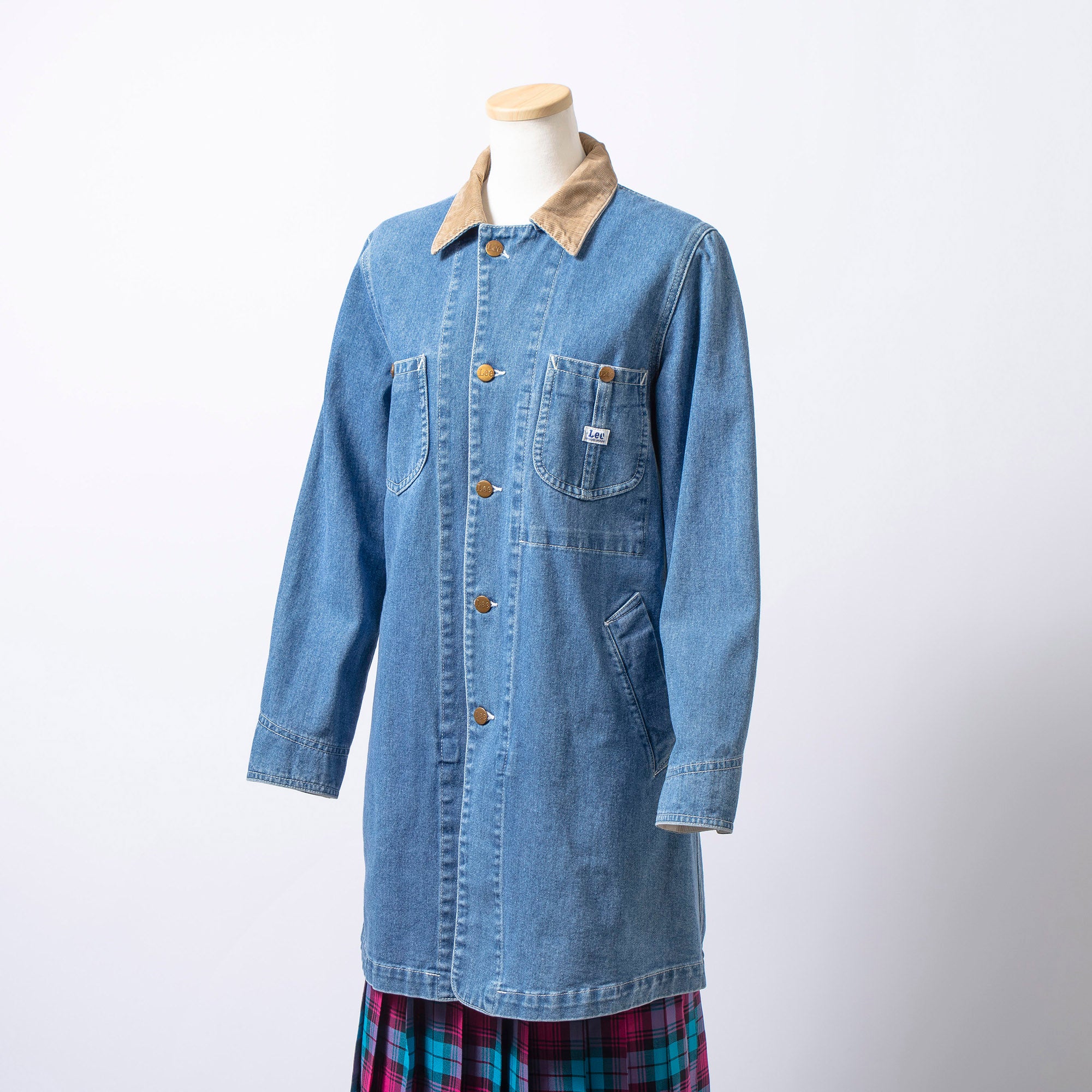 リー Lee デニムジャケット カバーオール コーデュロイ M ユニセックス アメカジ ワーク ライトオンス デニムシャツ カジュアルジャケット