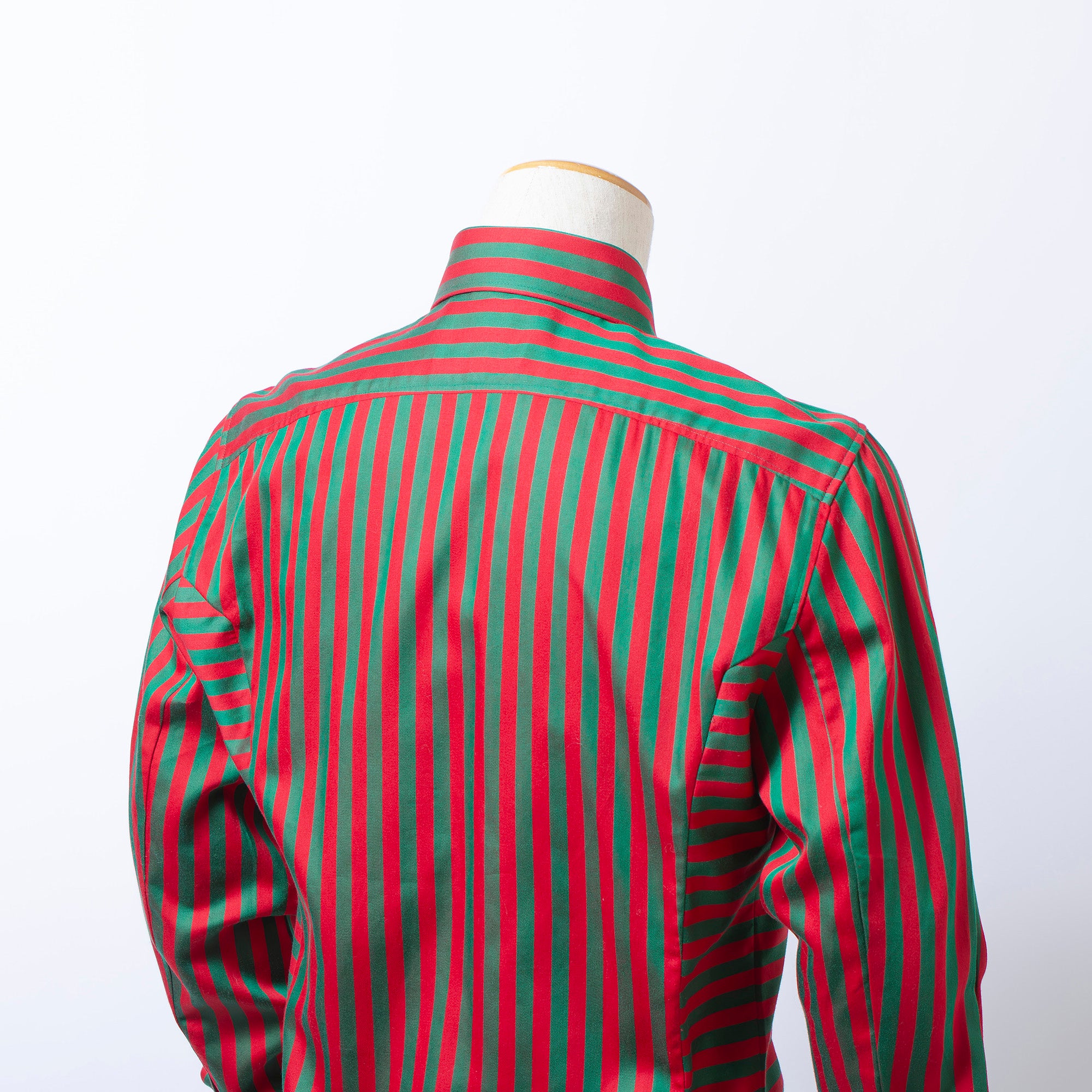 Vivienne Westwood MAN Striped Long Sleeve Shirt, Red/Green, Size 3, Made in Italy, Brand New with Tags, Tops