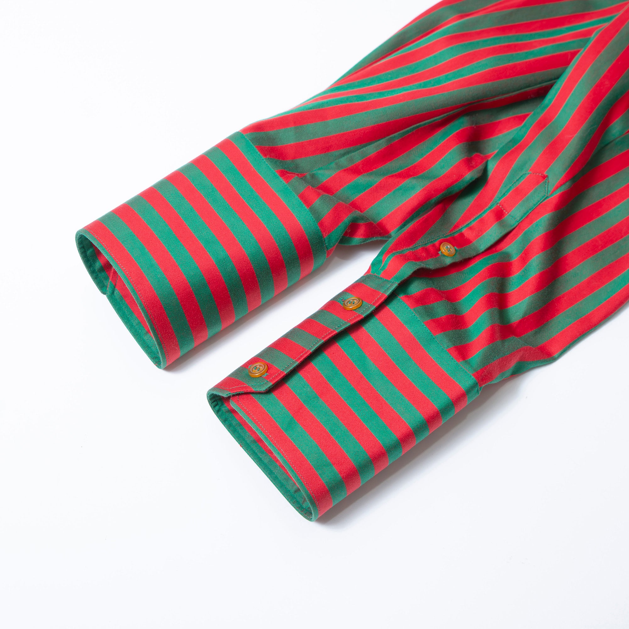 Vivienne Westwood MAN Striped Long Sleeve Shirt, Red/Green, Size 3, Made in Italy, Brand New with Tags, Tops