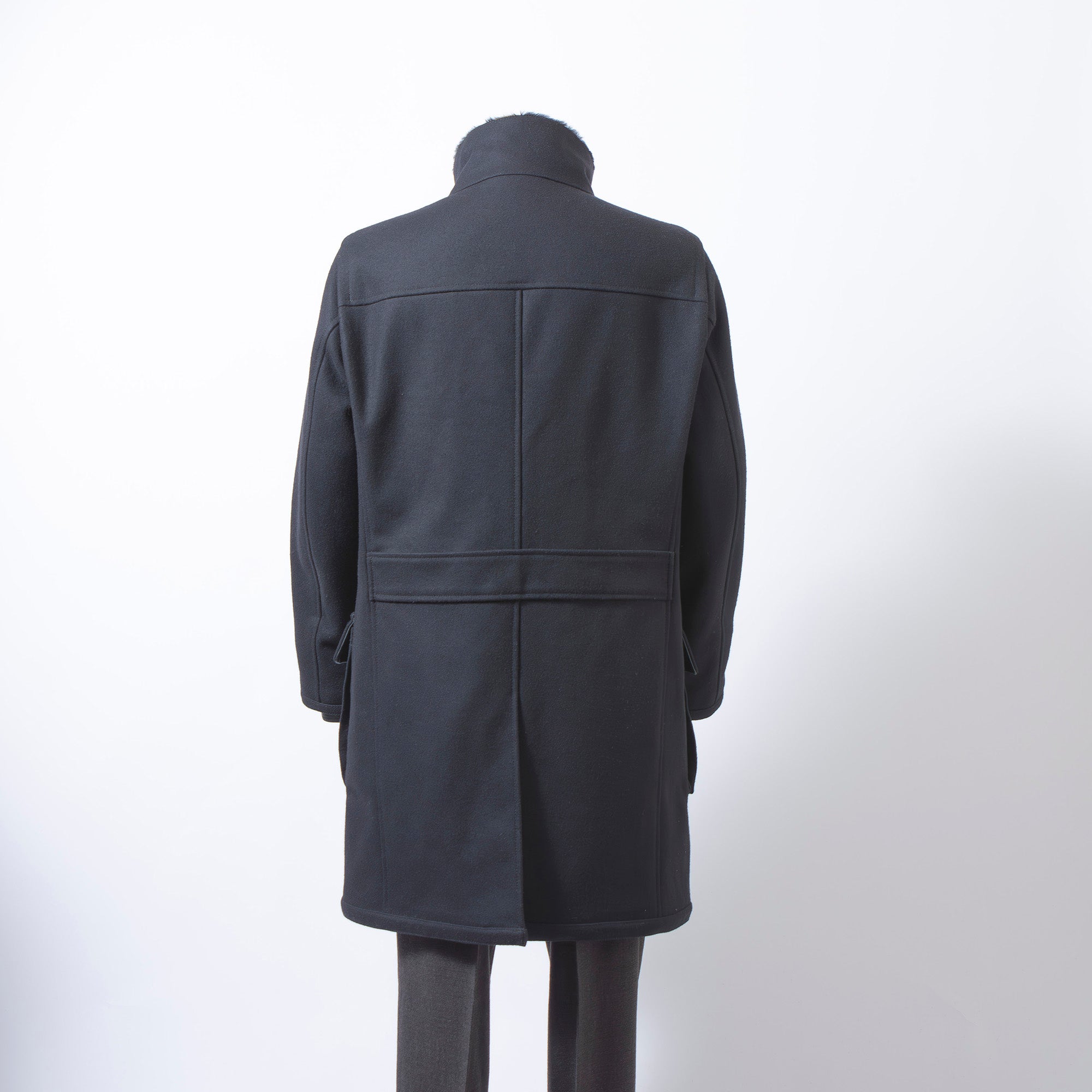 アルマーニ ARMANI COLLEZIONI ミリタリーコート ブラック 52 ハンガリー製 モーターサイクルコート ミリタリージャケット ライダース