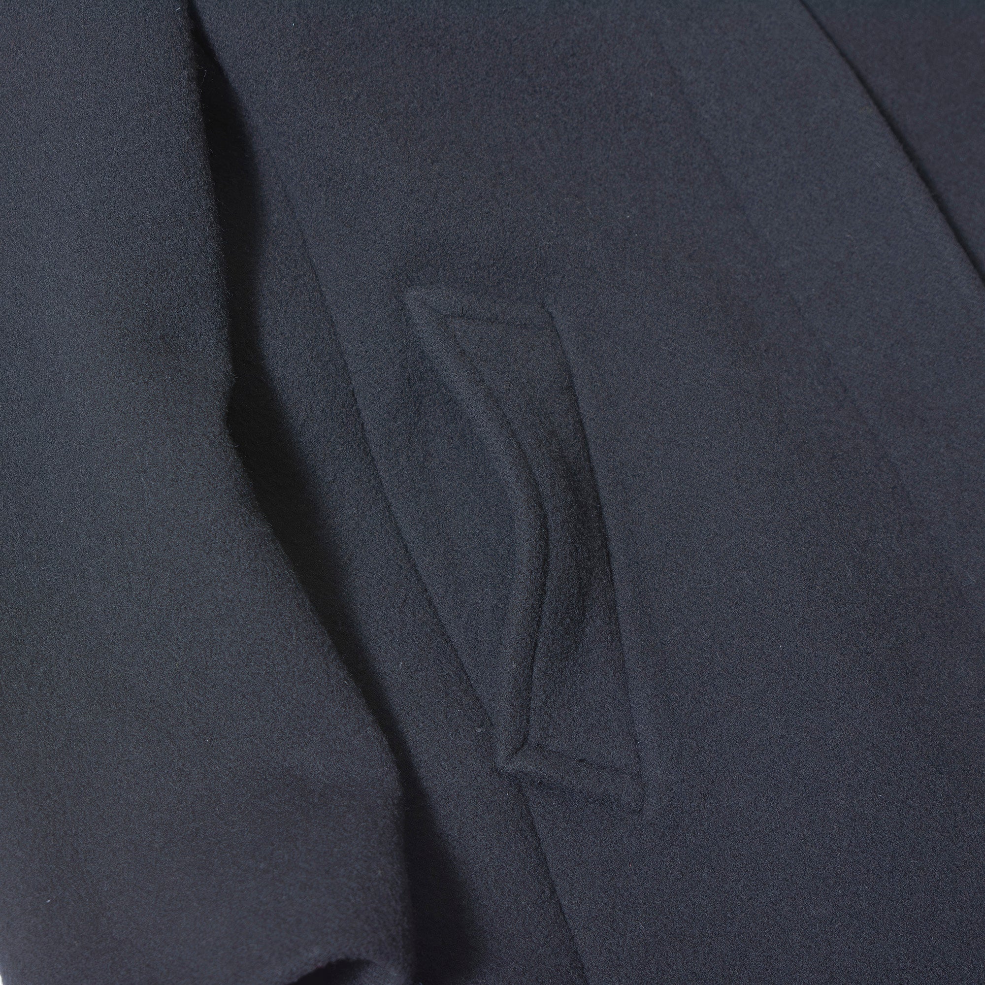 マーガレットハウエル MARGARET HOWELL ステンカラーコート ブラック 2 レディース カシミヤ混 比翼仕立て ロングコート ウールコート