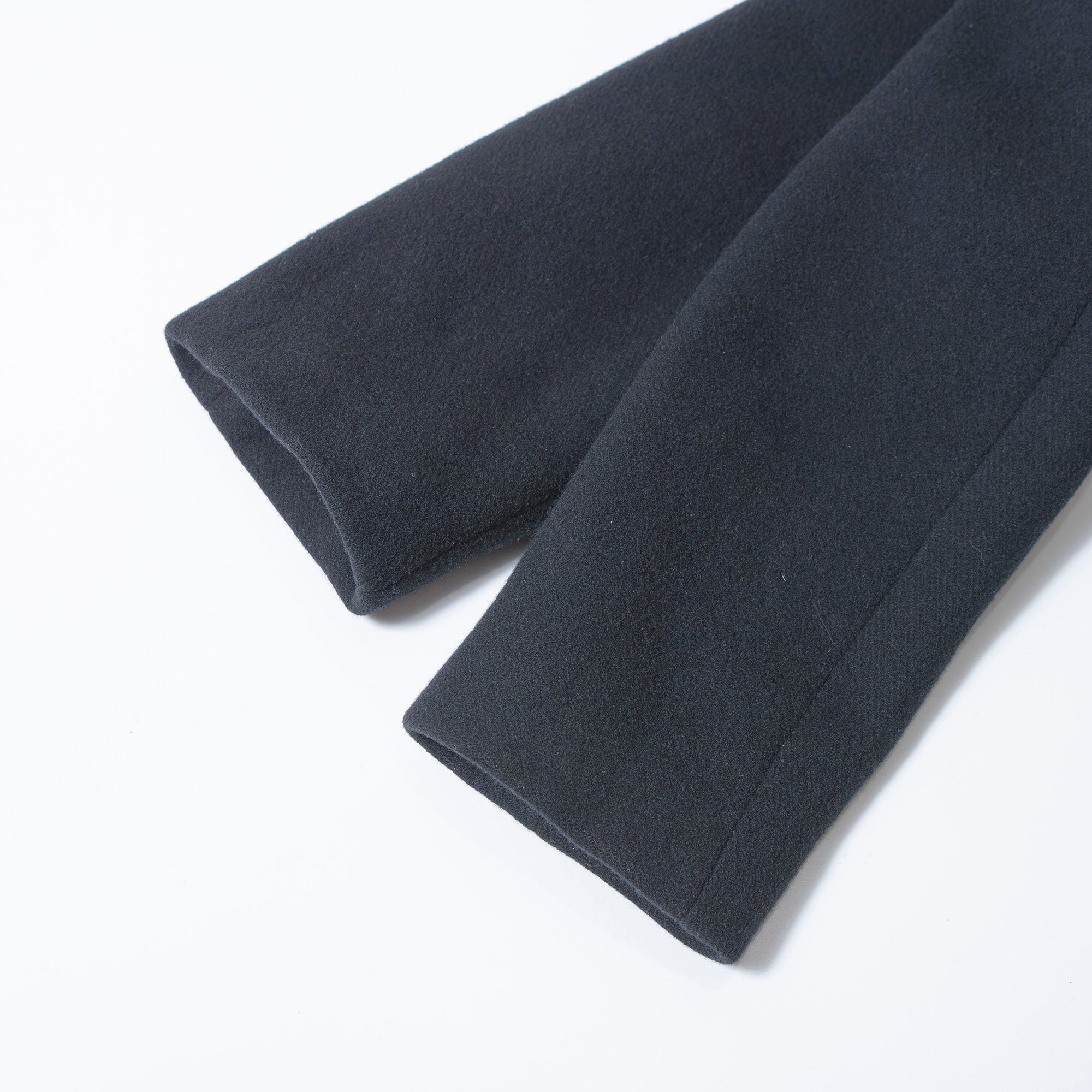 マーガレットハウエル MARGARET HOWELL ステンカラーコート ブラック 2 レディース カシミヤ混 比翼仕立て ロングコート ウールコート