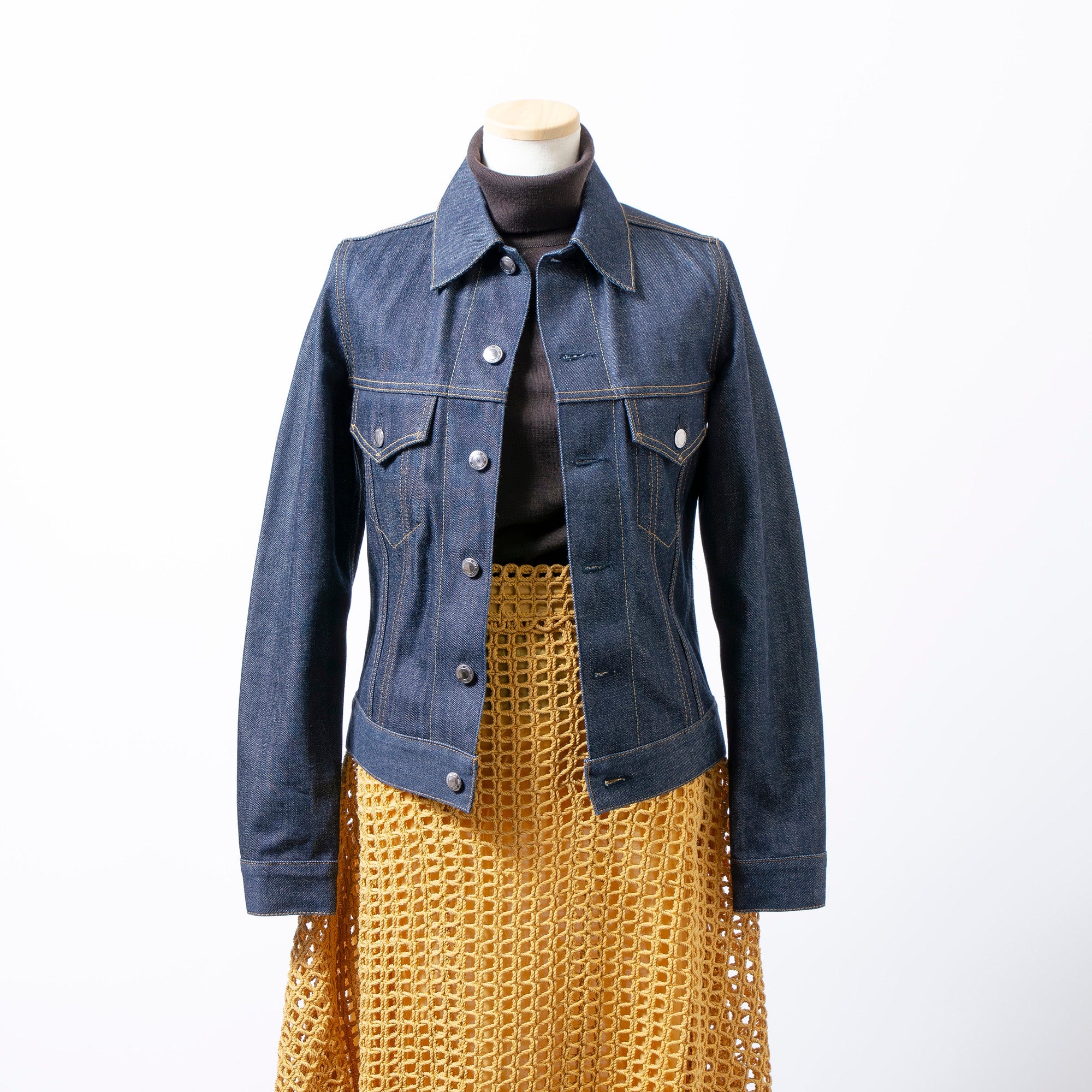 ハイク HYKE TYPE3 デニムジャケット インディゴ 1 タイトフィット レディース 日本製 アウター ジージャン Gジャン ライトアウター