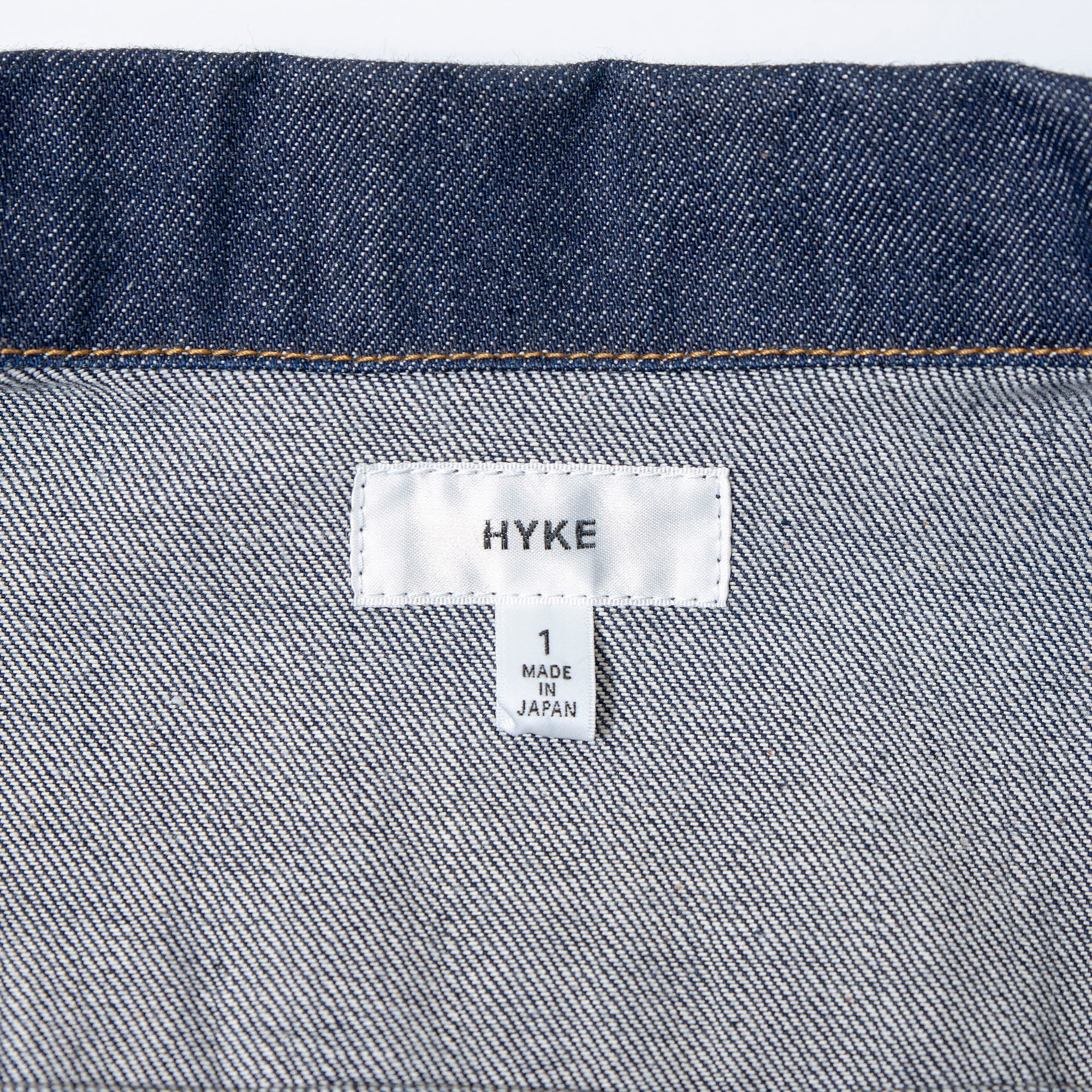 ハイク HYKE TYPE3 デニムジャケット インディゴ 1 タイトフィット レディース 日本製 アウター ジージャン Gジャン ライトアウター