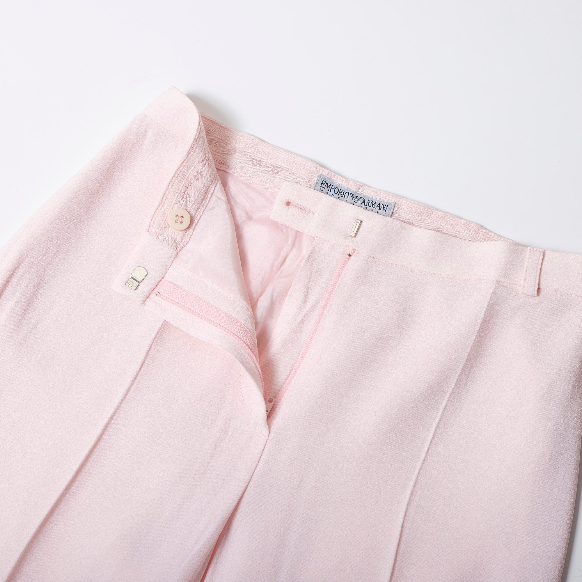 エンポリオアルマーニ EMPORIO ARMANI スーツ セットアップ ピンク レディース 40 パンツスーツ シングル テーラード イタリア製