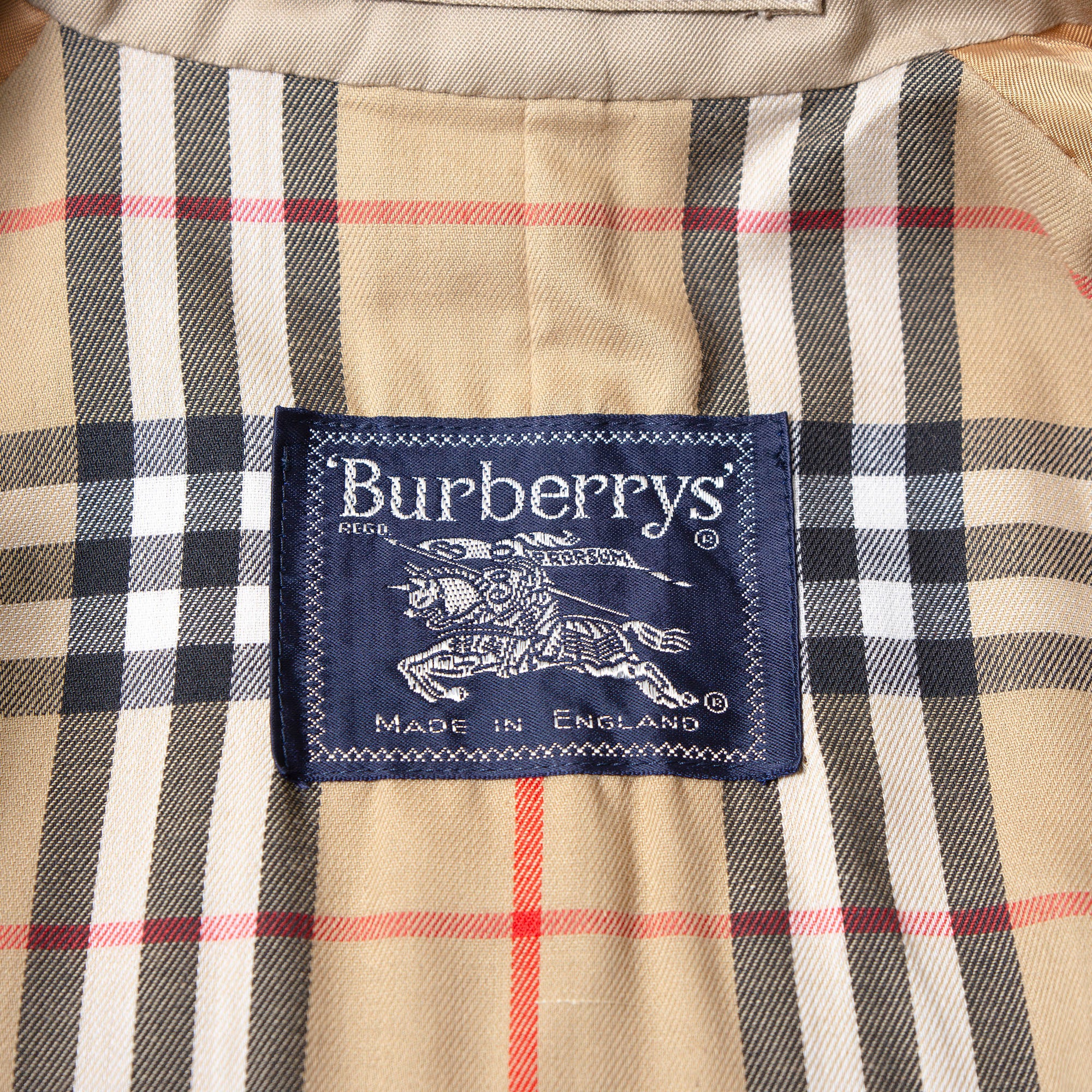 80s 英国製 バーバリー Burberrys ステンカラーコート  ベージュ ノバチェック レディース トレンチコート バルマカーンコート