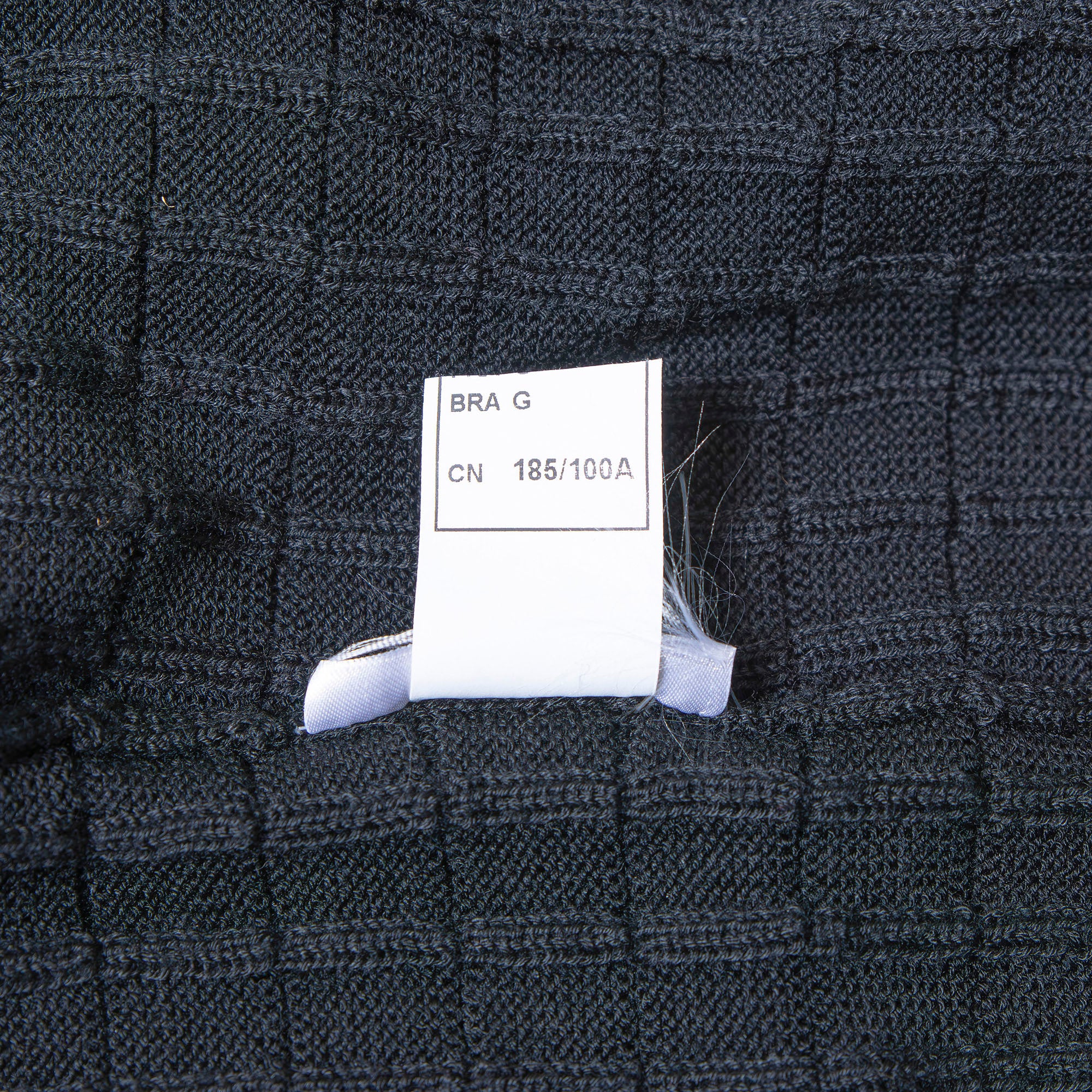 エンポリオアルマーニ EMPORIO ARMANI ドライバーズニット ジップアップ ブラック メンズ L ワッフル編み トップス セーター ハイネック