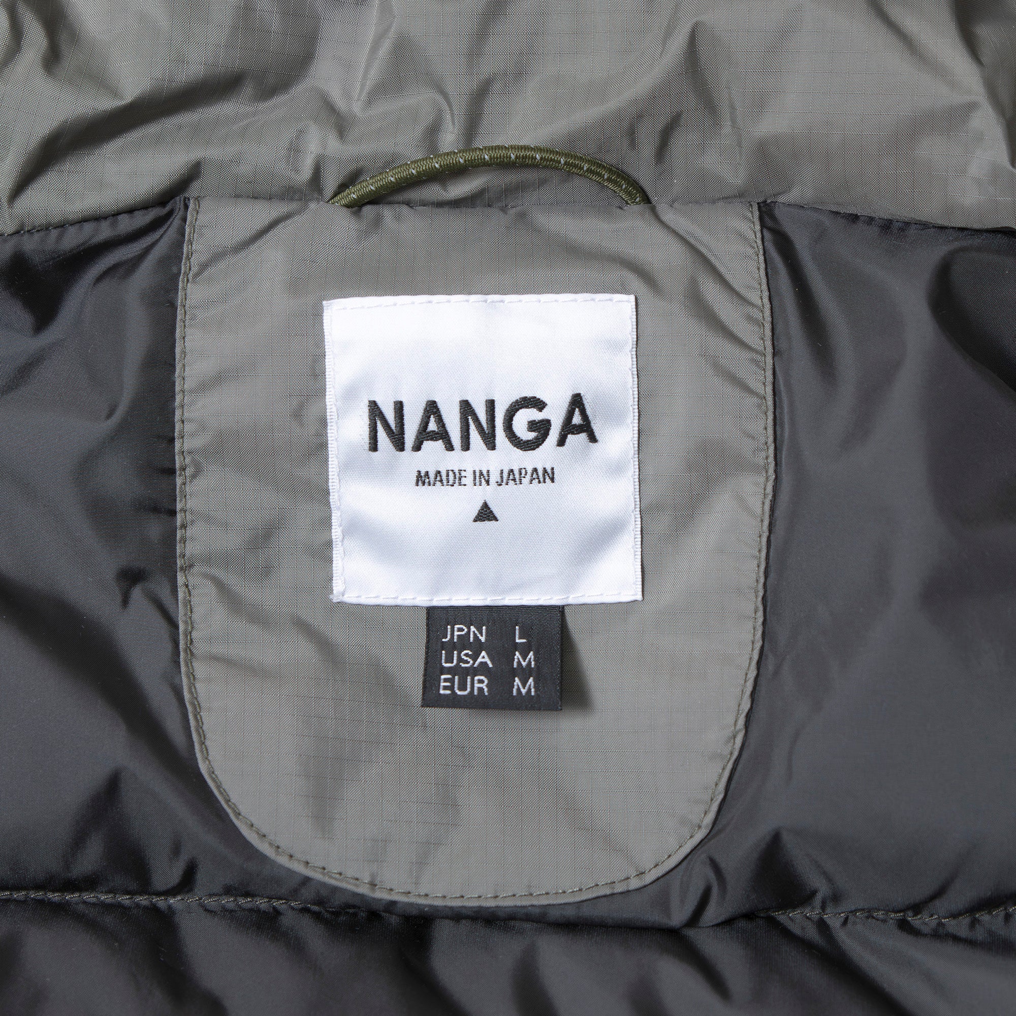 ナンガ NANGA オーロラダウンジャケット グレー メンズ L 日本製 オーロラテックス 防水透湿 フーデッド アウトドア マウンテンパーカー