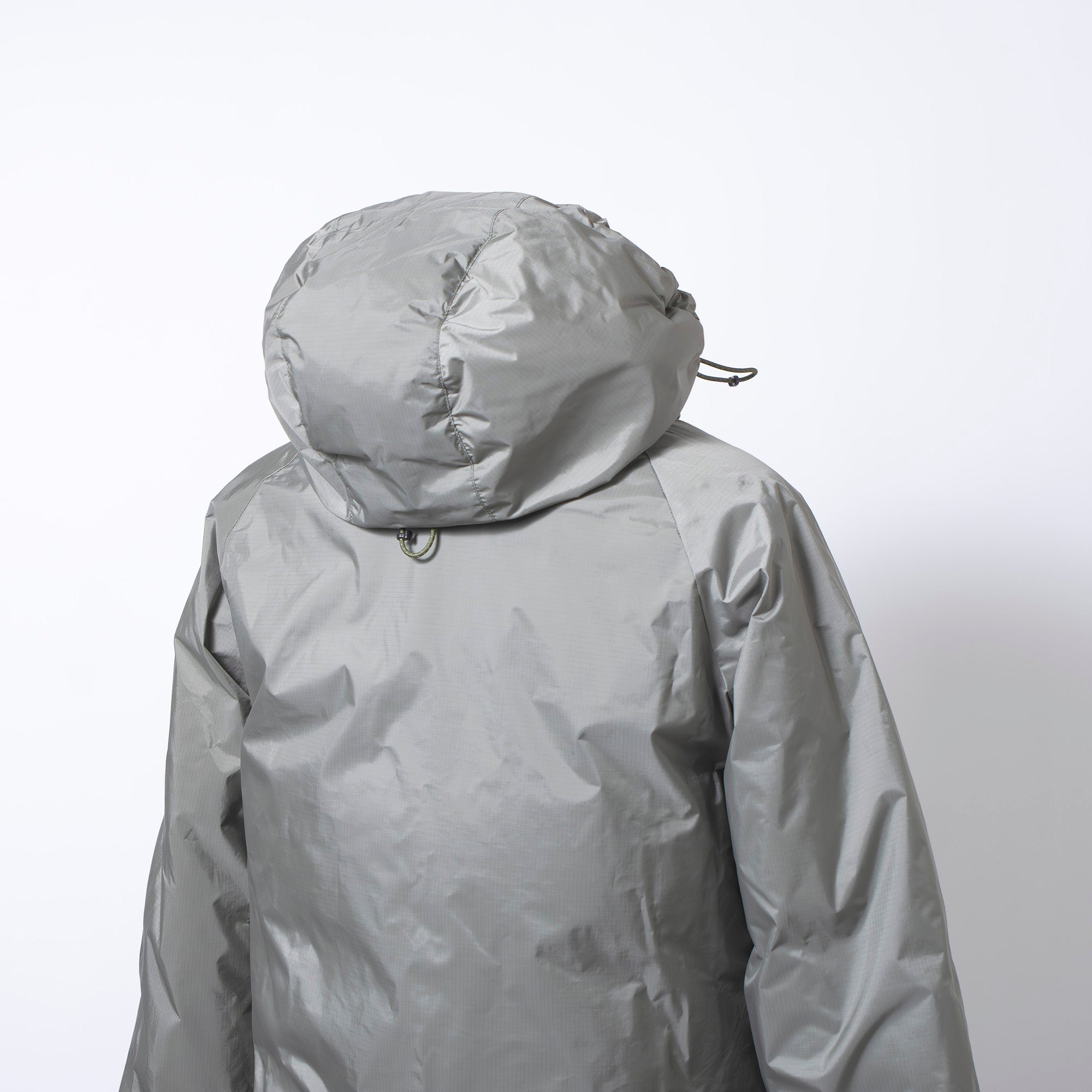 ナンガ NANGA オーロラダウンジャケット グレー メンズ L 日本製 オーロラテックス 防水透湿 フーデッド アウトドア マウンテンパーカー