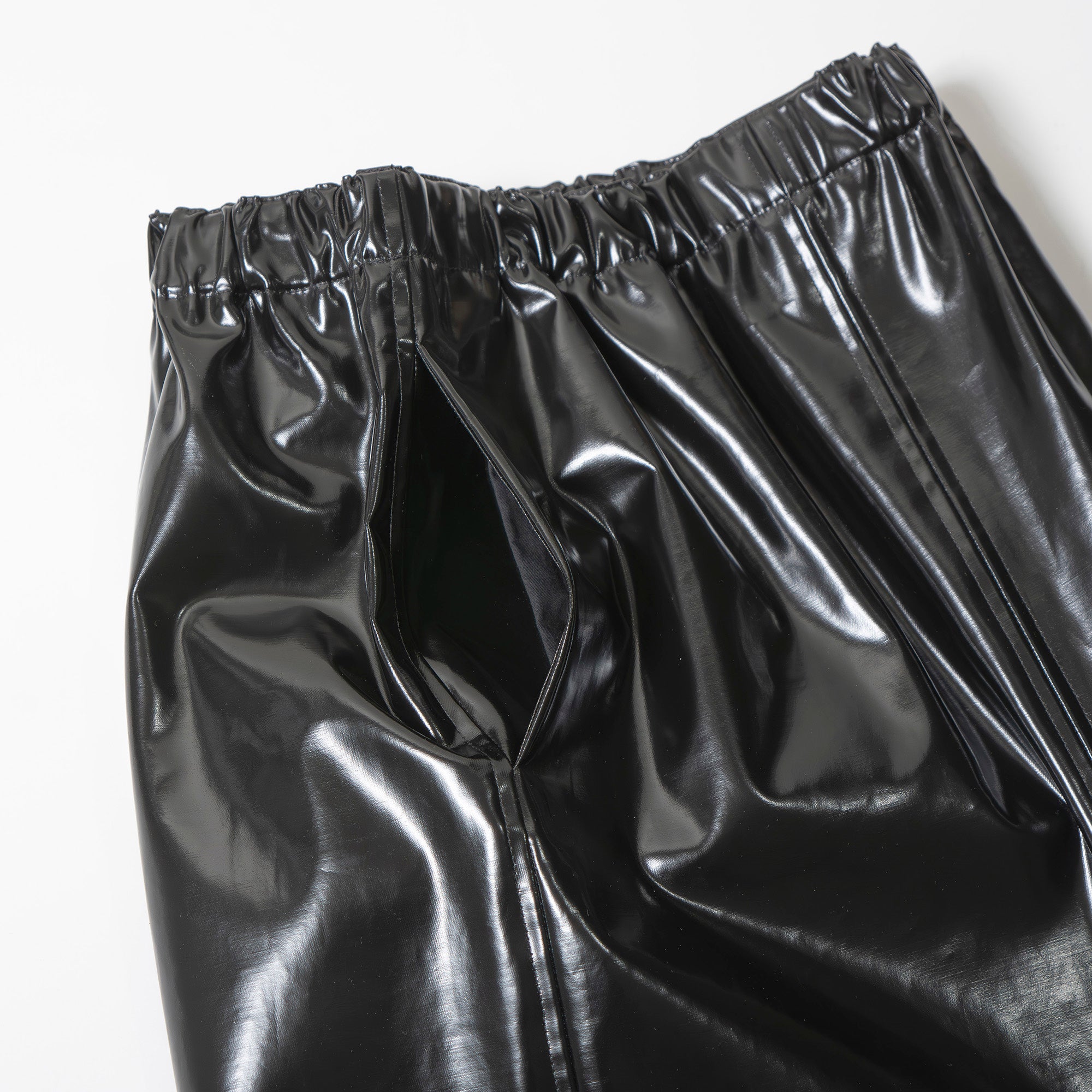 メゾンマルジェラ Maison Margiela エナメルスカート ミディ丈 フロントスリット レディース 38 イタリア製 ミディスカート レザー調