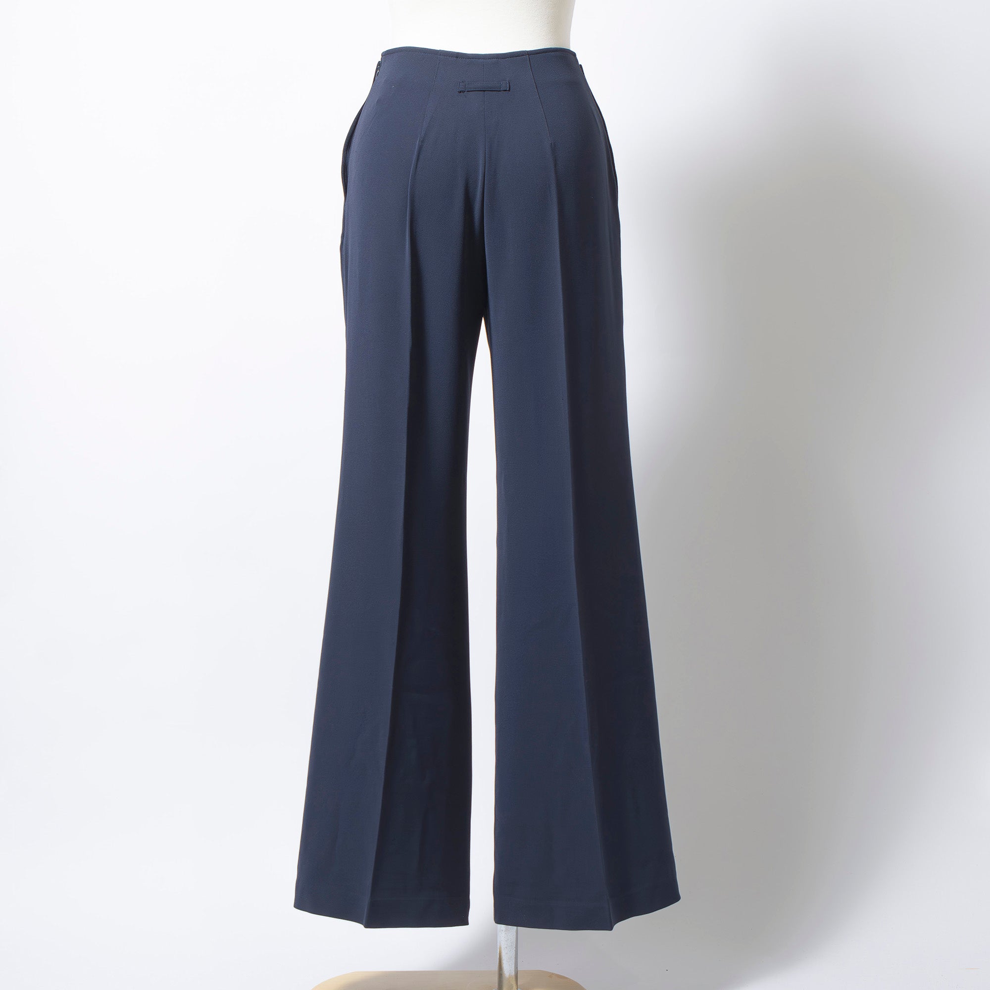 ジャンポールゴルチエ Jean Paul Gaultier CLASSIQUE セーラーパンツ ネイビー レディース 40 フレアパンツ  スラックス センタープレス