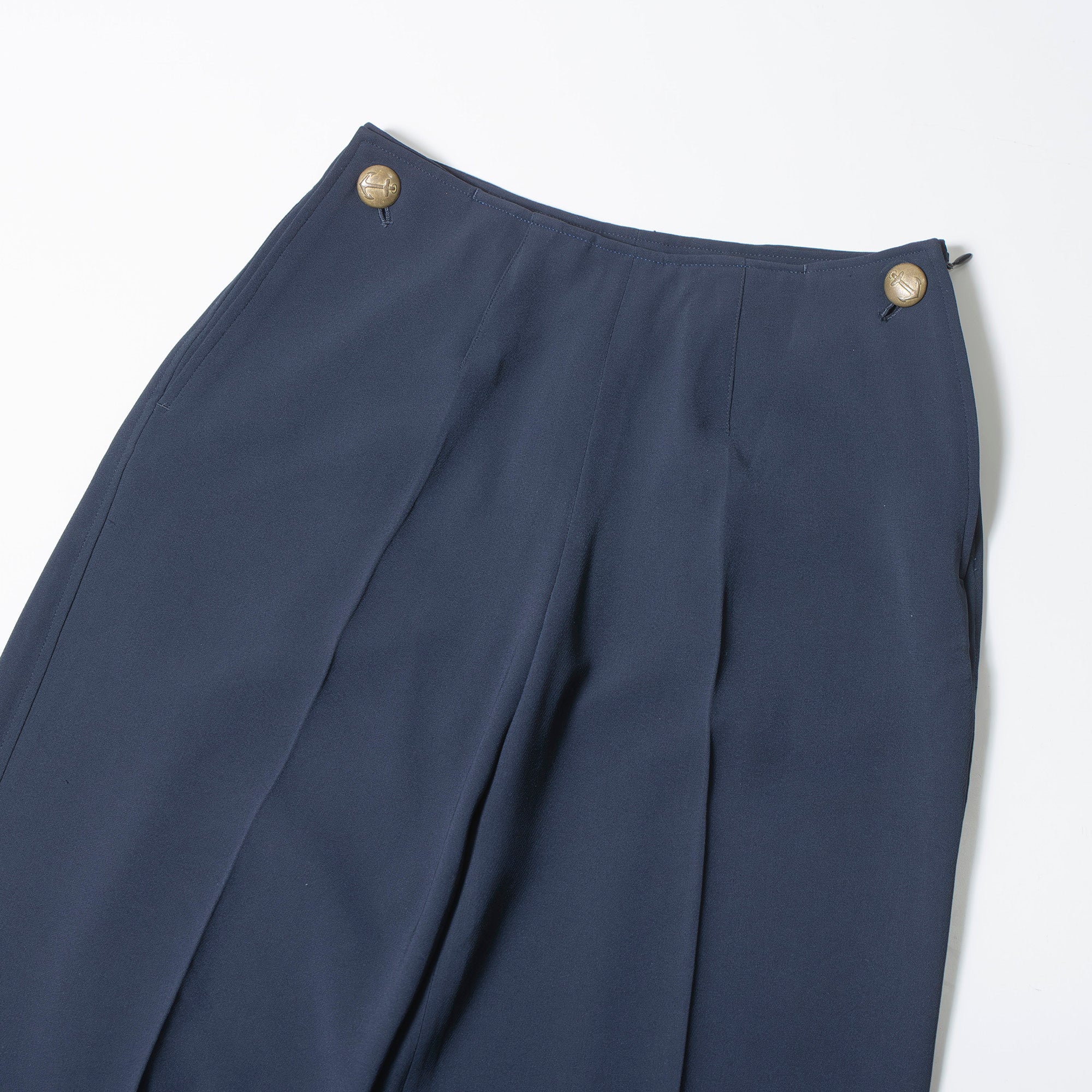 ジャンポールゴルチエ Jean Paul Gaultier CLASSIQUE セーラーパンツ ネイビー レディース 40 フレアパンツ  スラックス センタープレス