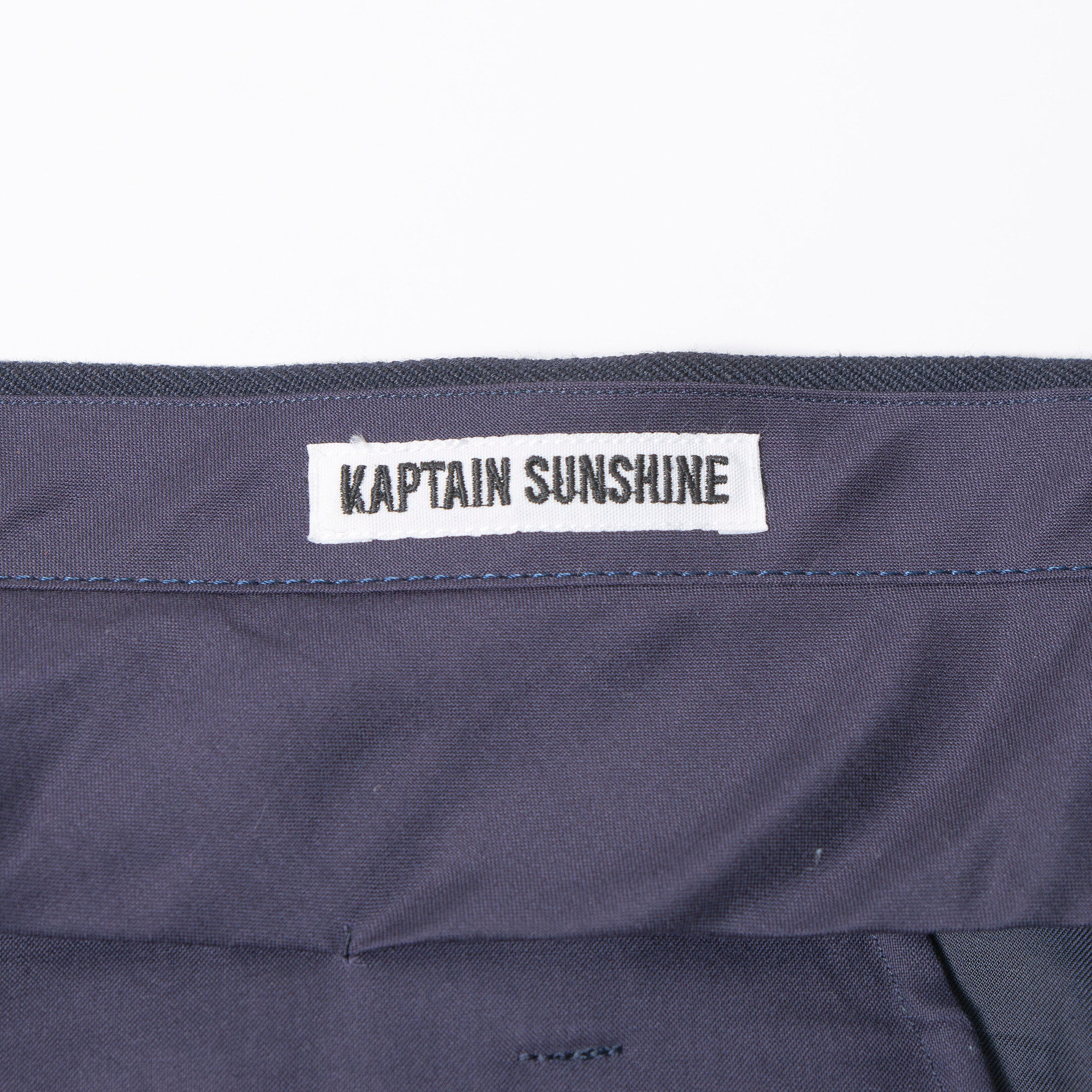 キャプテンサンシャイン KAPTAIN SUNSHINE 2プリーツ トラウザー ネイビー メンズ 32 日本製 スラックス グルカパンツ ワイド ストレート