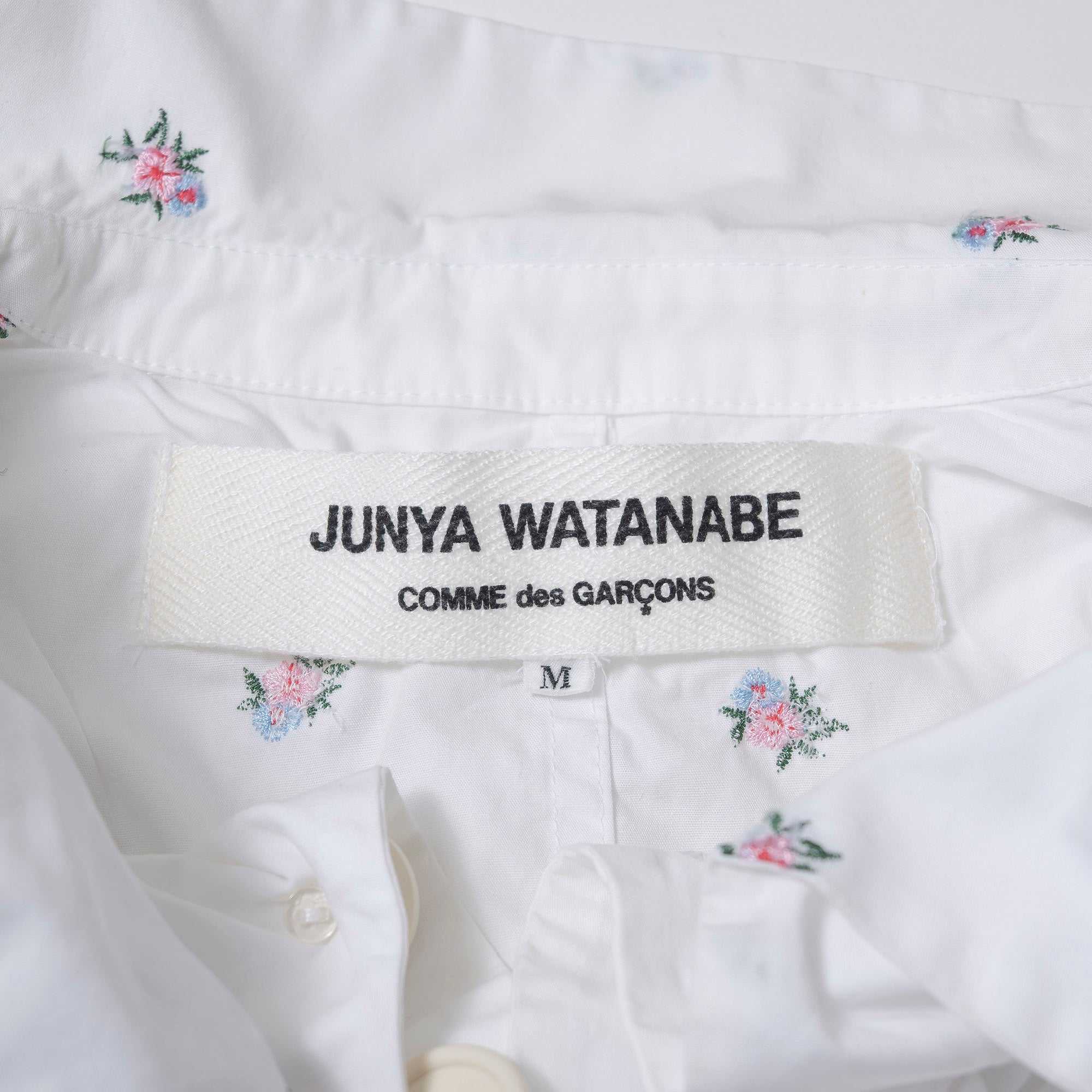 ジュンヤワタナベコムデギャルソン JUNYA WATANABE AD2002 変形パラシュートジャケット 花柄刺繍 モード アーカイブ M ショート丈 アウター