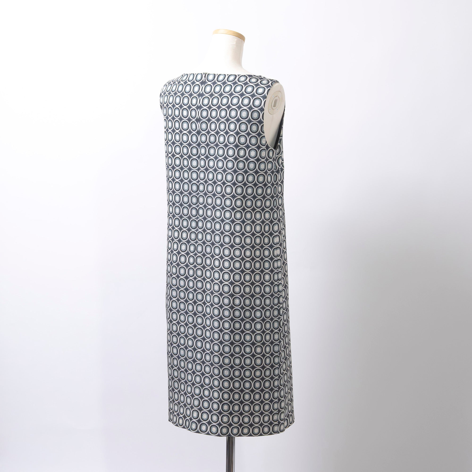 マックスマーラ Max Mara STUDIO ノースリーブワンピース 総柄 レディース 40 165/88A ひざ丈ワンピース 裏地あり コットン レーヨン