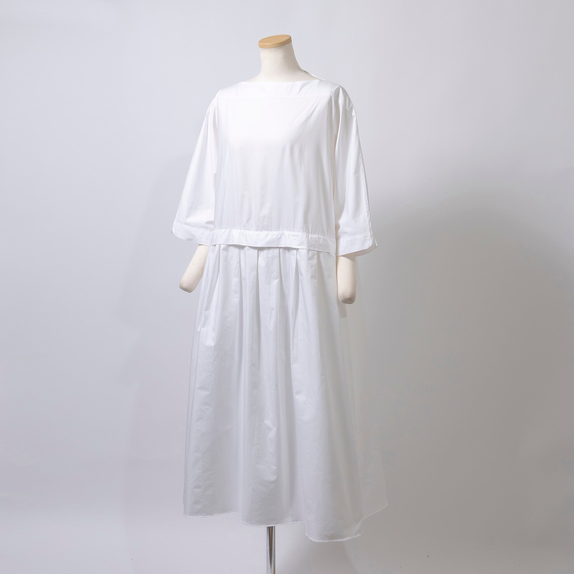 ダニエラグレジス DANIELA GREGIS コムデギャルソン COMME des GARCONS AD2019 ロングワンピース ホワイト コットン100％ イタリア製 変形