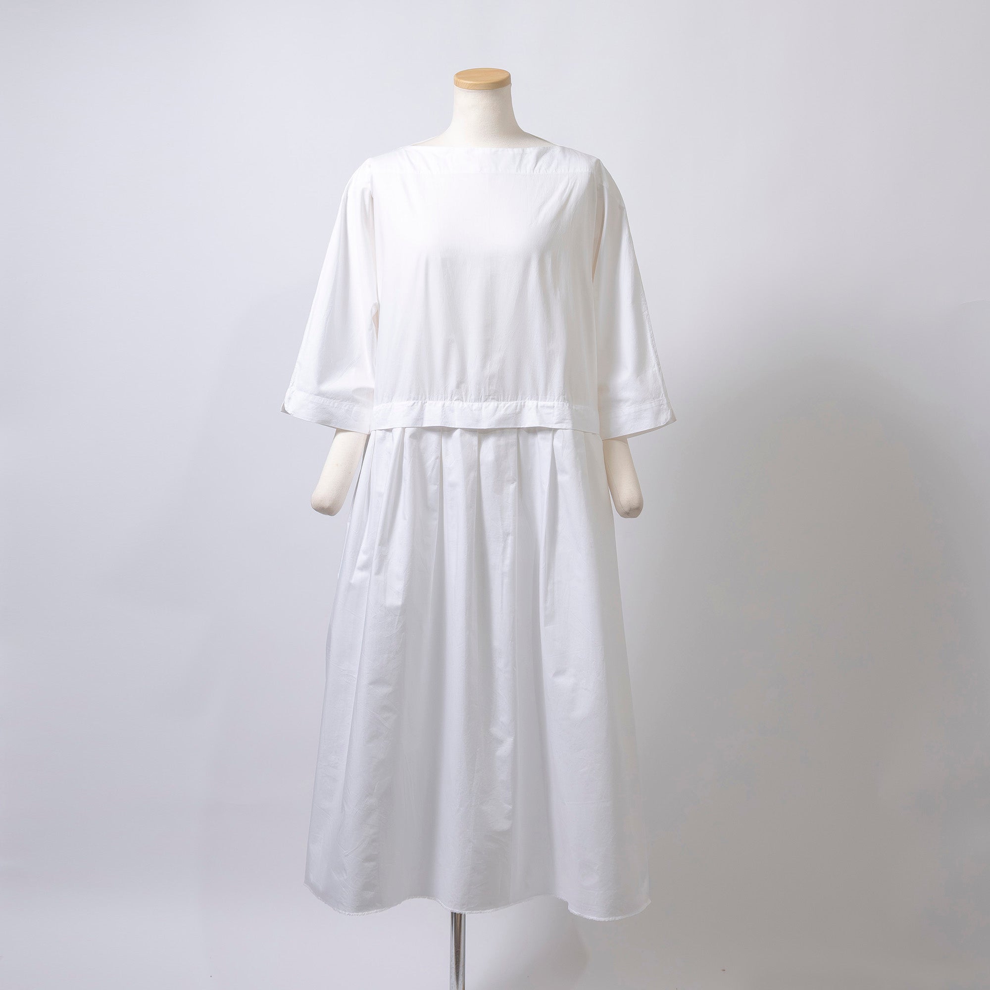 ダニエラグレジス DANIELA GREGIS コムデギャルソン COMME des GARCONS AD2019 ロングワンピース ホワイト コットン100％ イタリア製 変形