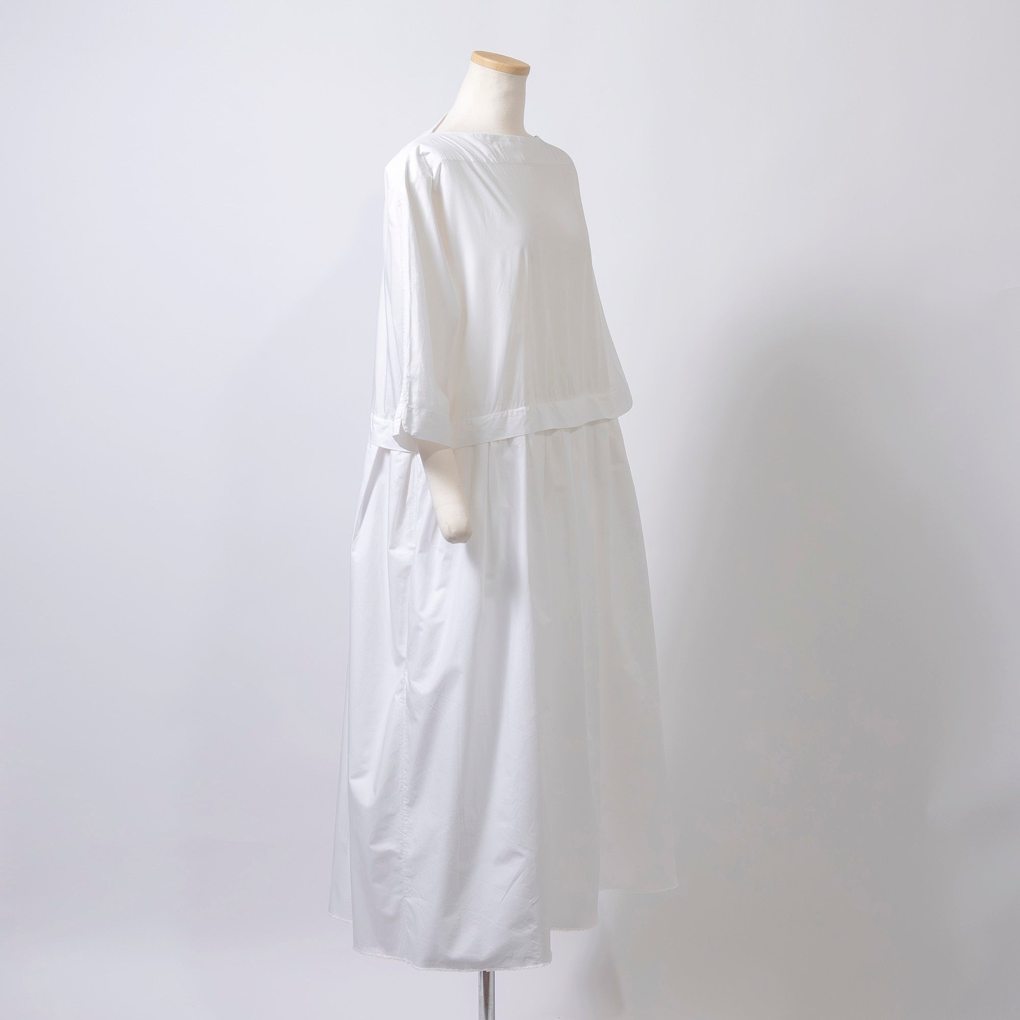 ダニエラグレジス DANIELA GREGIS コムデギャルソン COMME des GARCONS AD2019 ロングワンピース ホワイト コットン100％ イタリア製 変形